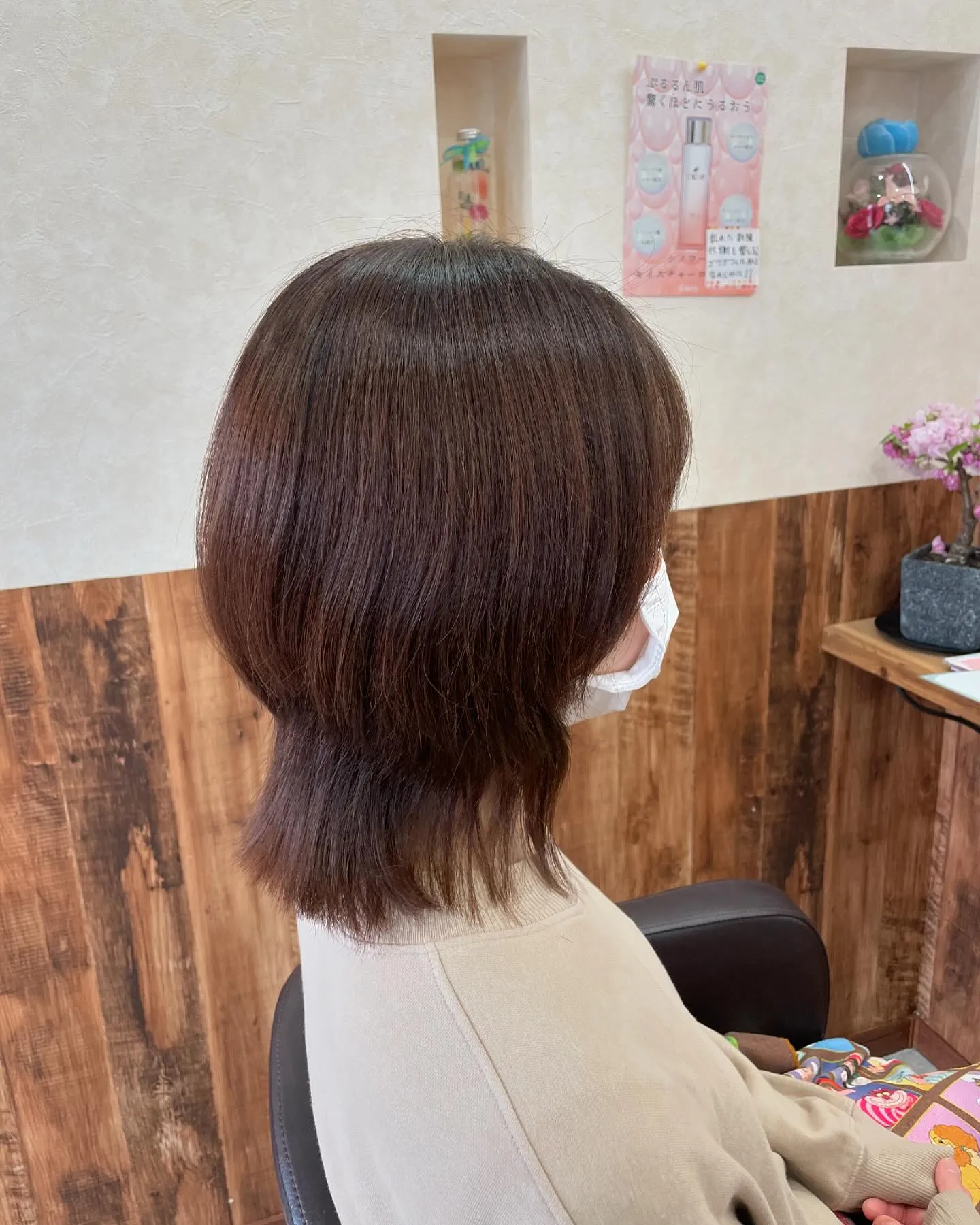 ウルフカットのお客様💇‍♀️