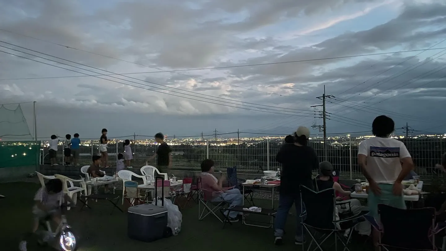 友達の家でBBQしなからの花火鑑賞🎇