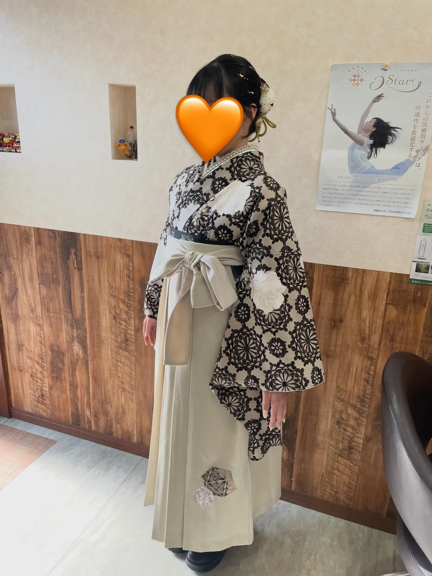 先日、大学の卒業式で袴の着付けをさせて頂きました❤️