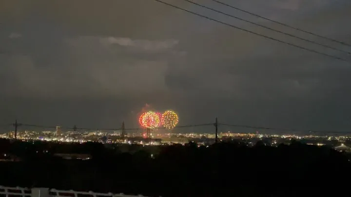 友達の家でBBQしなからの花火鑑賞🎇